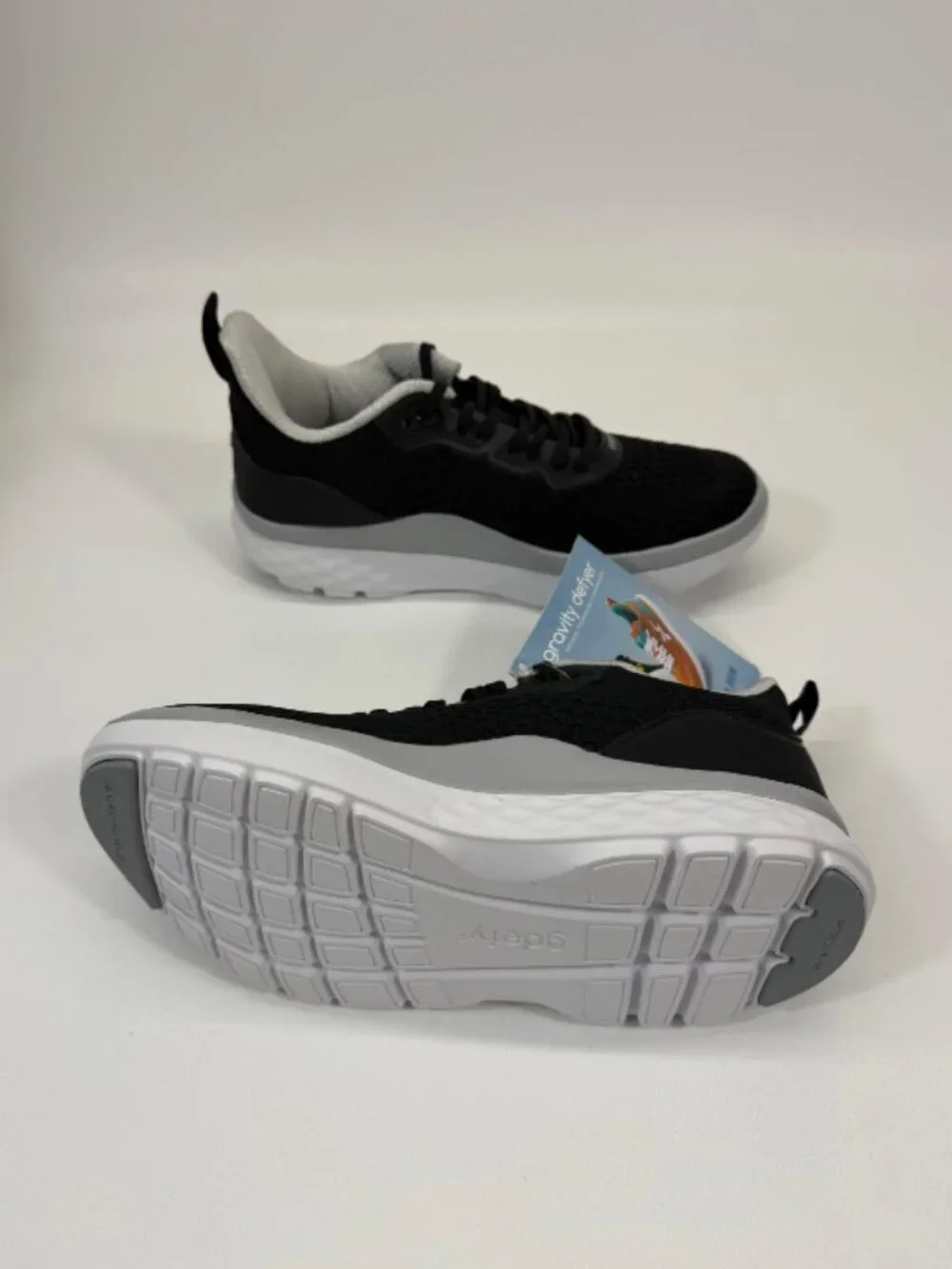 Gravity Defyer XLR8 RUN Women's Black Silver Athletic Shoes Sz 9